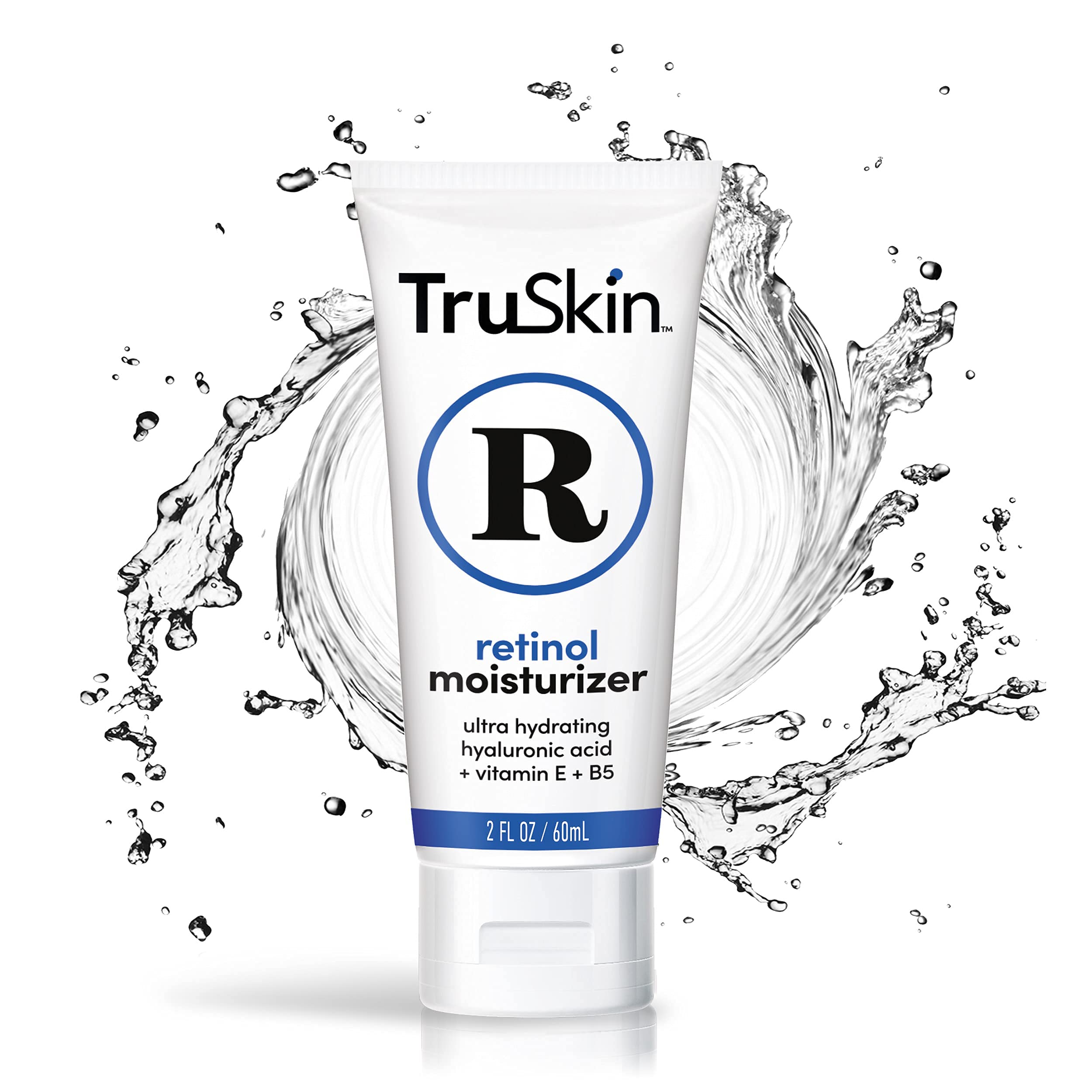 Applying TruSkin moisturizer on the face as part of nightly routine