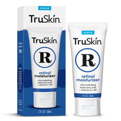 TruSkin Retinol Face Moisturizer bottle, hydration-focused weekly routine