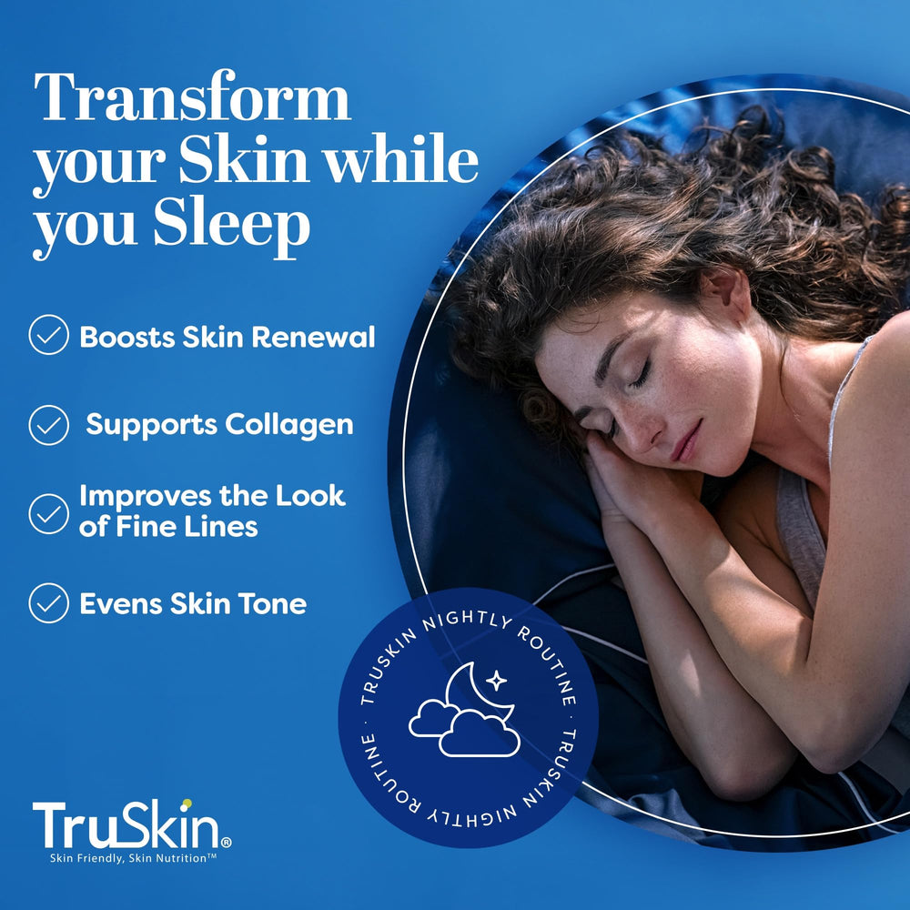 TruSkin Retinol Serum with cica and vitamin E supports calm skin and barrier health.