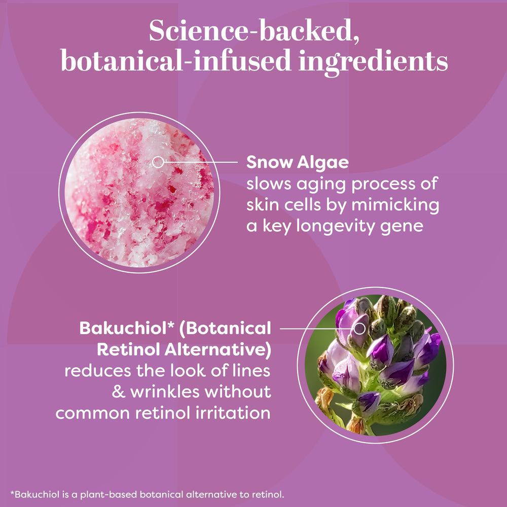 TruSkin Snow Algae spotlight illustrating anti-aging-inspired ingredients.