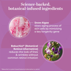 TruSkin Snow Algae spotlight illustrating anti-aging-inspired ingredients.
