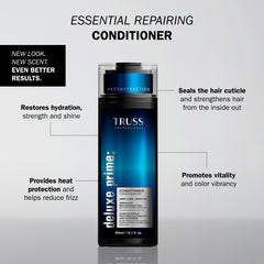 TRUSS Deluxe Prime Conditioner cream texture shows rich formula for hydration