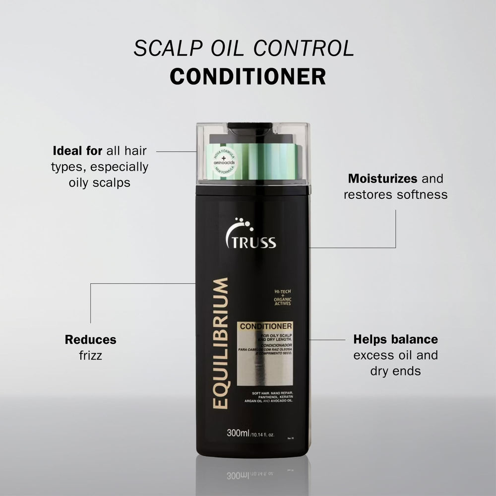 Close-up of TRUSS Equilibrium conditioner texture nourishing dry ends