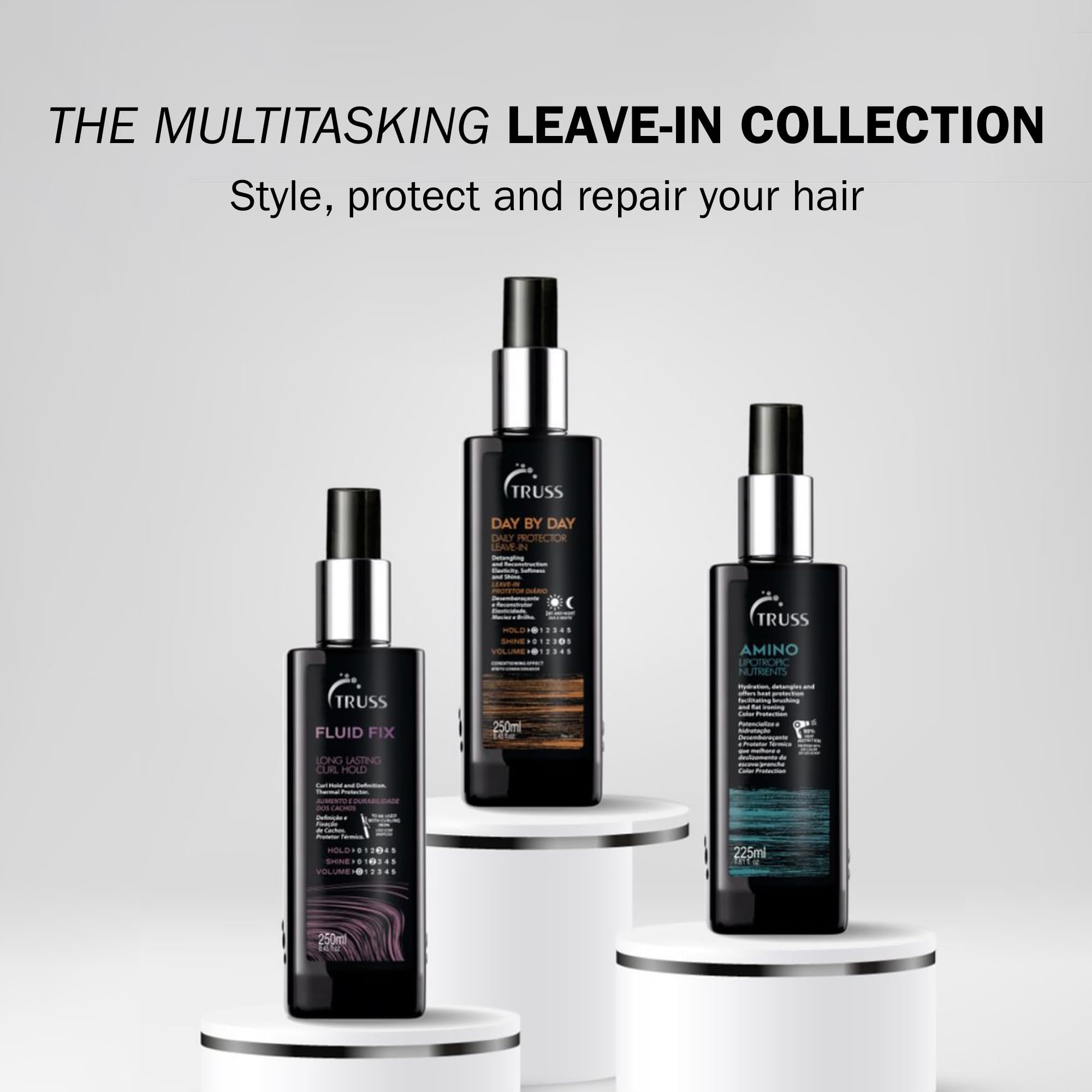 TRUSS Fluid Fix color-safe formula preserves shade during styling.