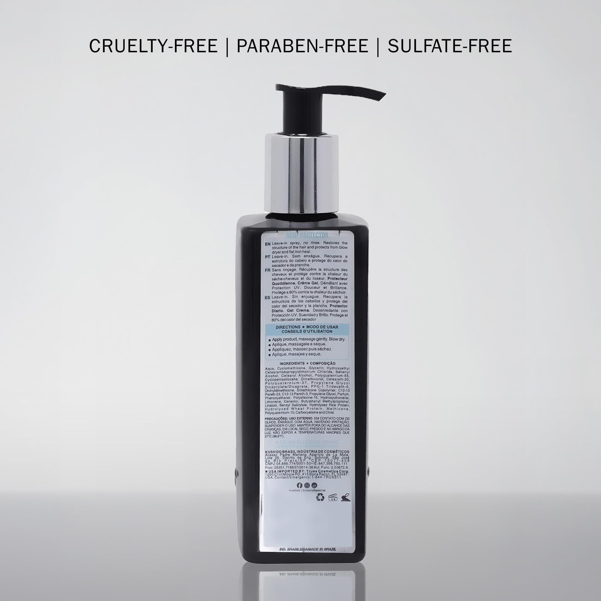 TRUSS Hair Protector anti-frizz effect after styling for a sleek finish