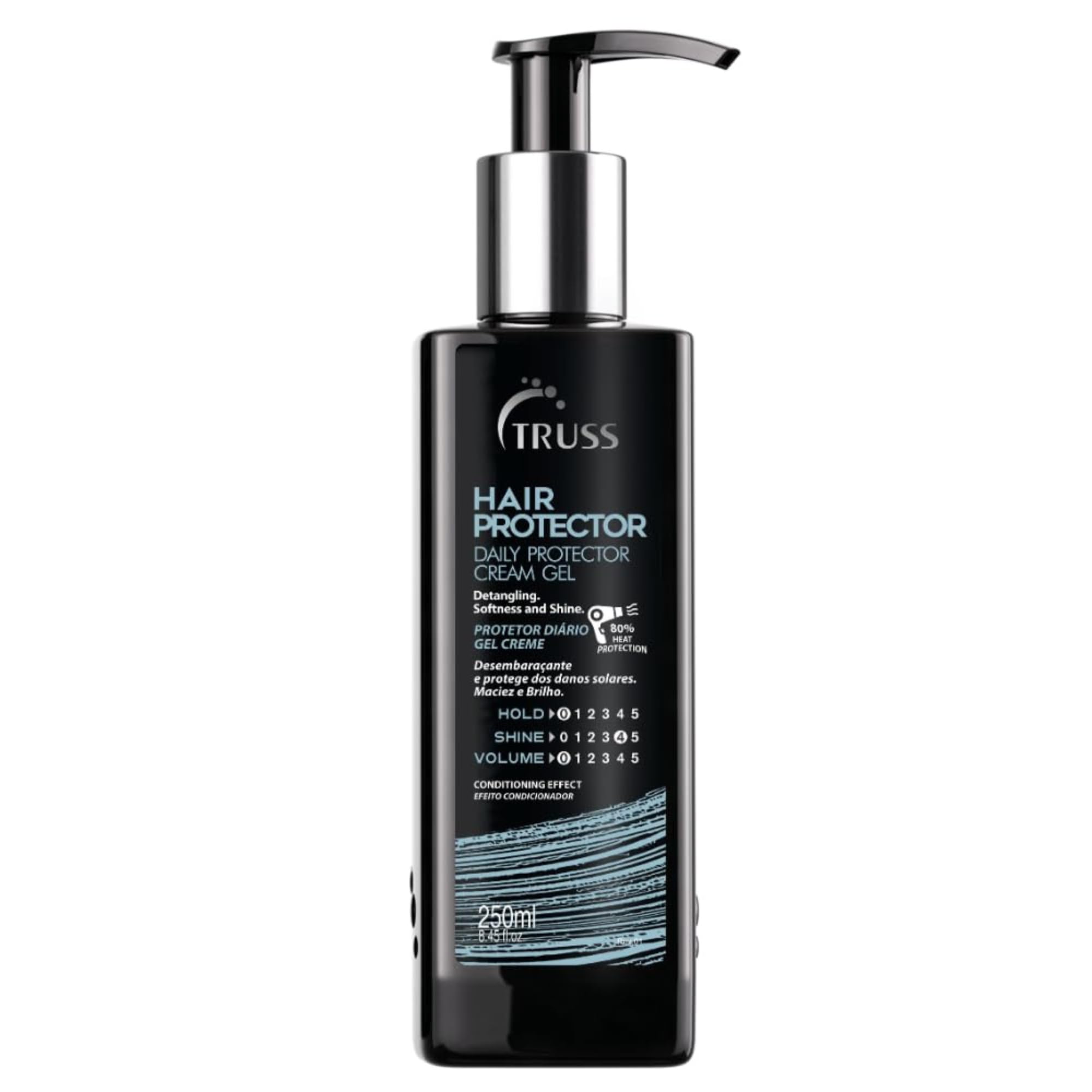 TRUSS Hair Protector front bottle for daily heat protection during styling