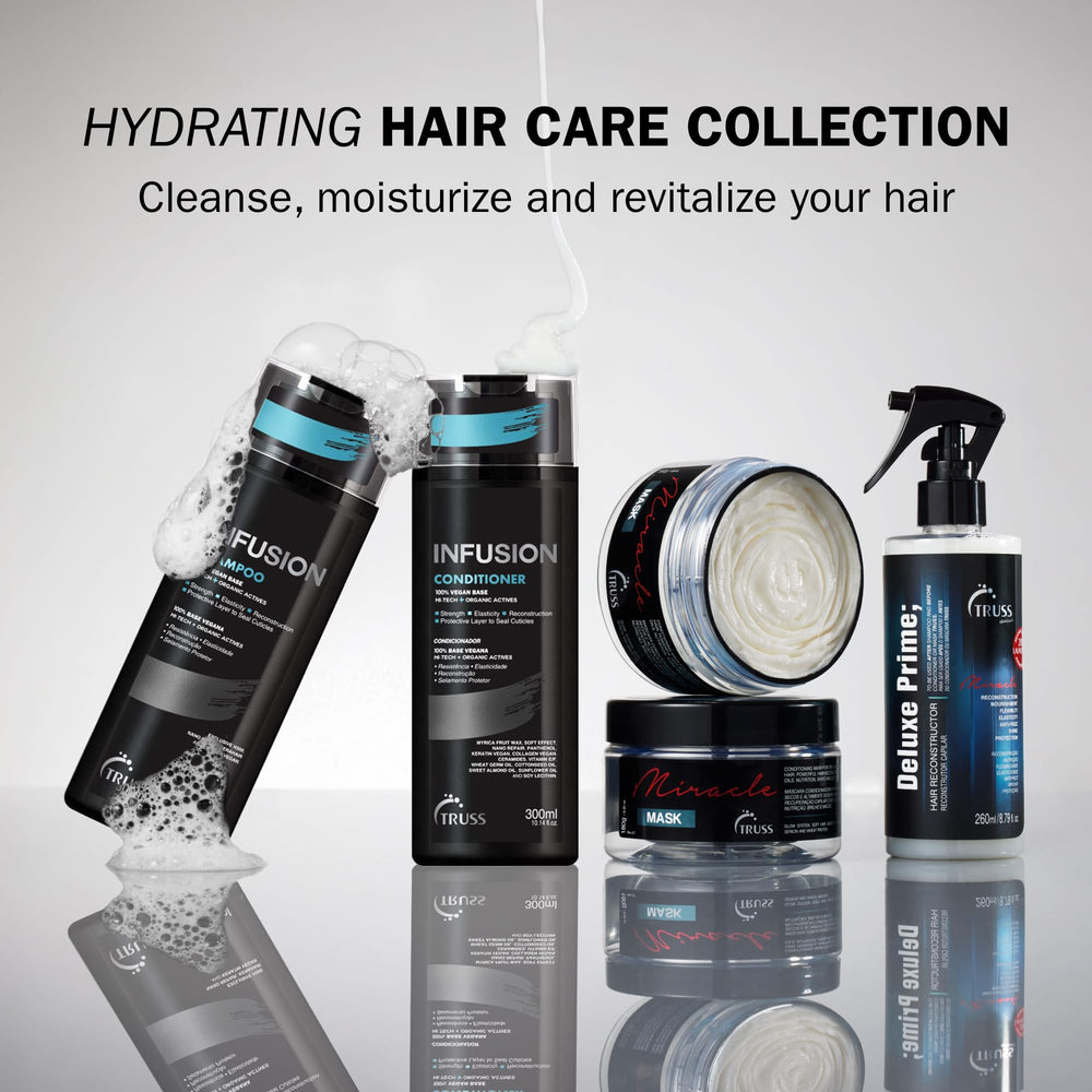 TRUSS Infusion color-safe formula protects color-treated hair from fading.