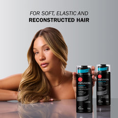 TRUSS Infusion hair ends close-up suggesting repair of split ends.