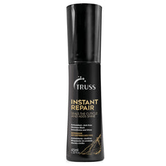 TRUSS Instant Repair Hair Serum bottle pour for easy application and humidity protection