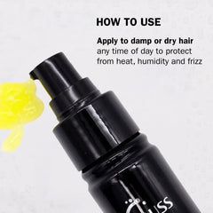 TRUSS Instant Repair Hair Serum enhances damaged hair texture for smoother, more manageable strands