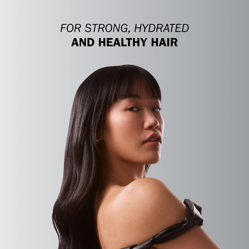 TRUSS serum applied to damp hair for quick hydration and strength