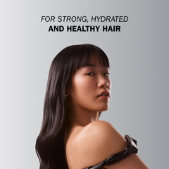 TRUSS serum applied to damp hair for quick hydration and strength