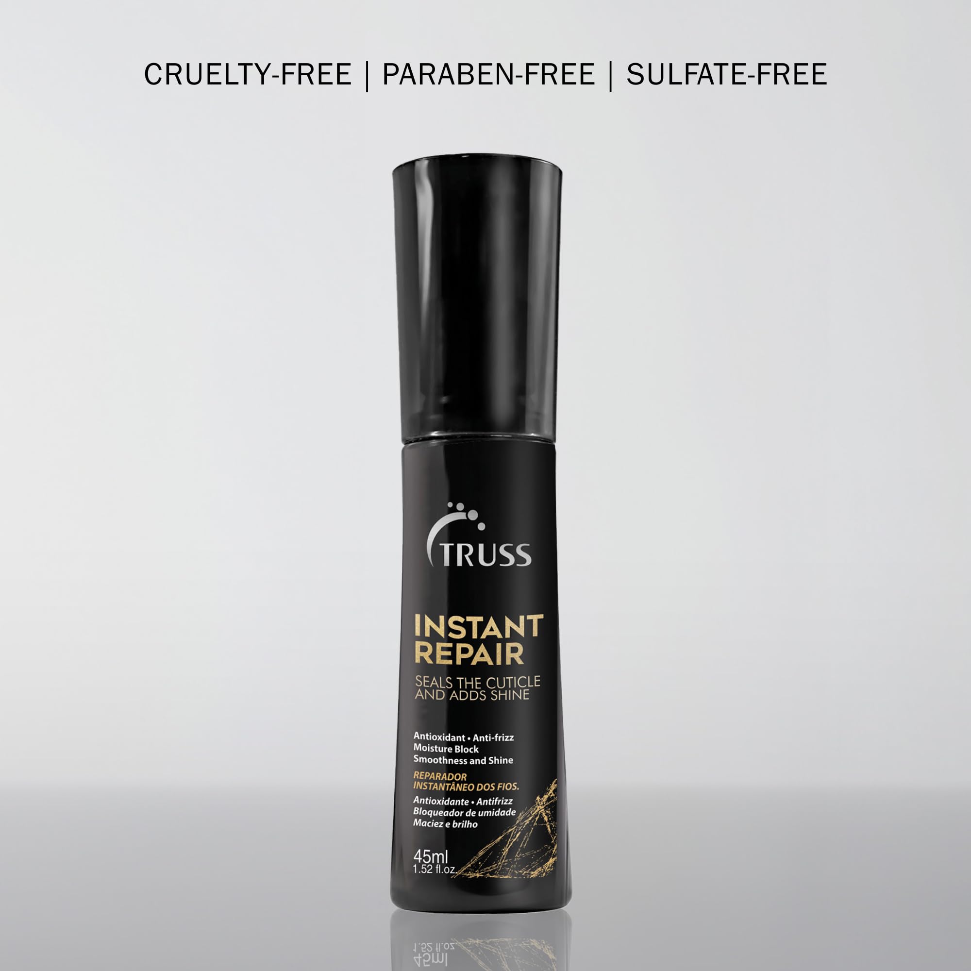 TRUSS shine and softness close-up highlights revitalized, vibrant look after use