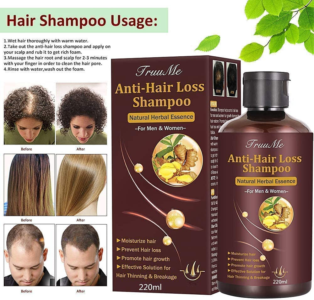 TruuMe Root Activator Shampoo pump dispenser, easy shower routine.