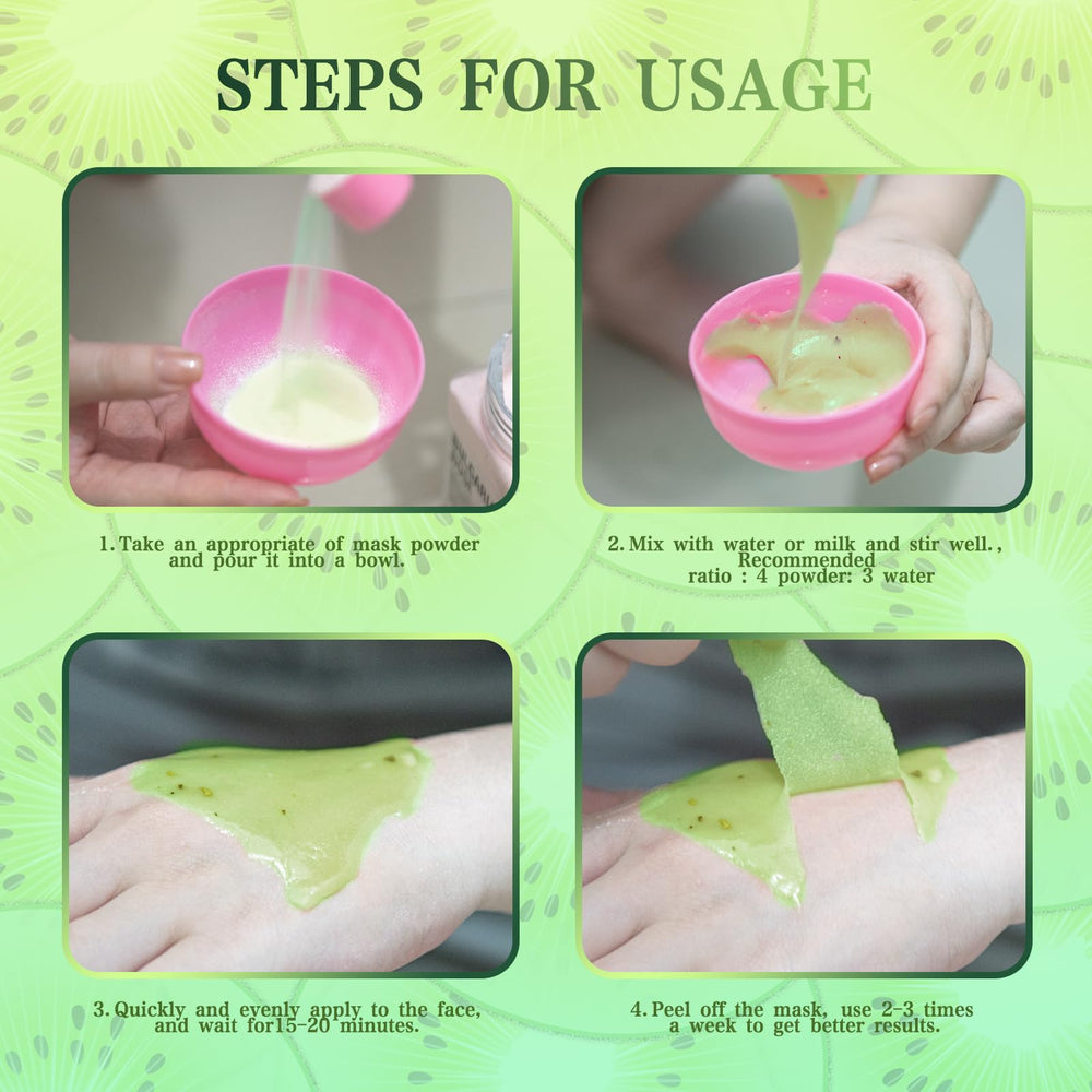 Washing off the jelly mask after 15–20 minutes
