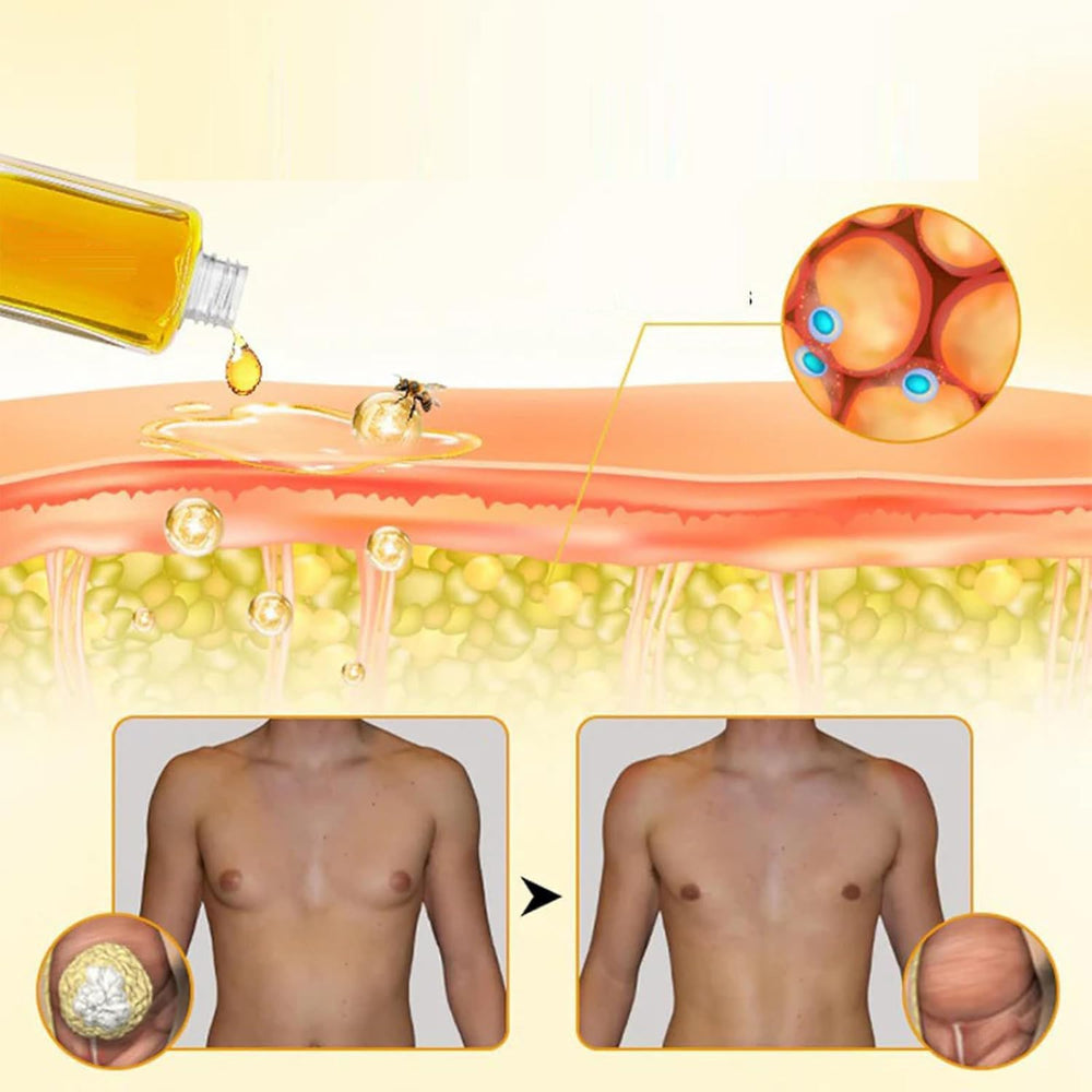 TRWLCFF ThermoFirm Bee Venom Oil close-up on chest application site