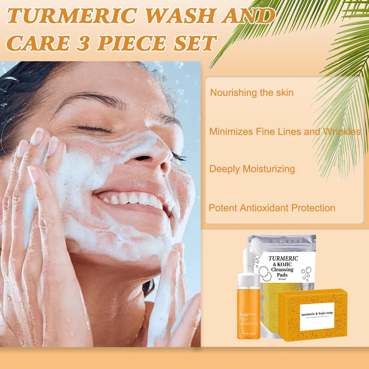 TRWLCFF turmeric nourishing soap delivers lasting moisture for soft skin.