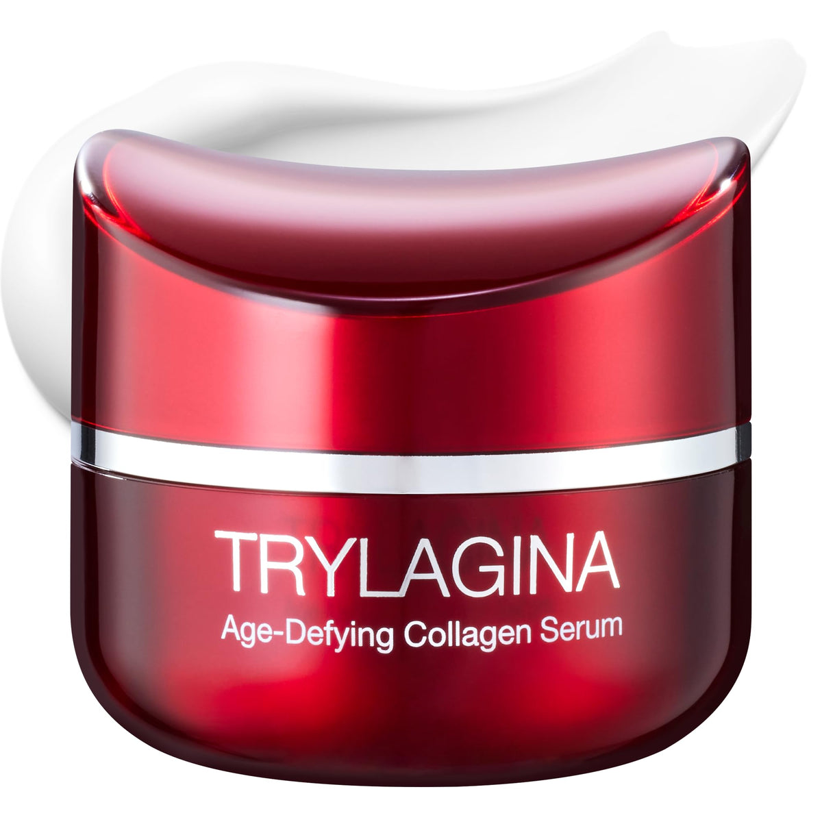 Trylagina 12X serum bottle showing hydration and potential wrinkle reduction.