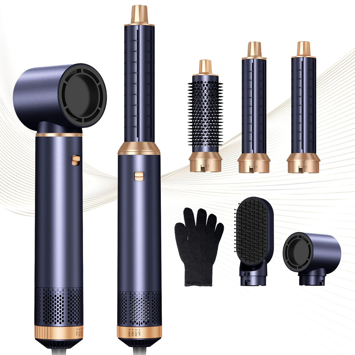 Trylater 5-in-1 hair dryer brush enables fast drying and versatile styling.