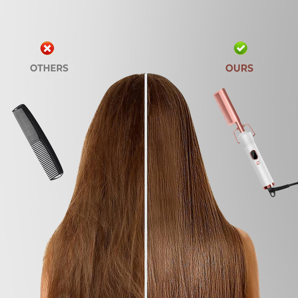 TryLater hot comb dual voltage for international travel styling