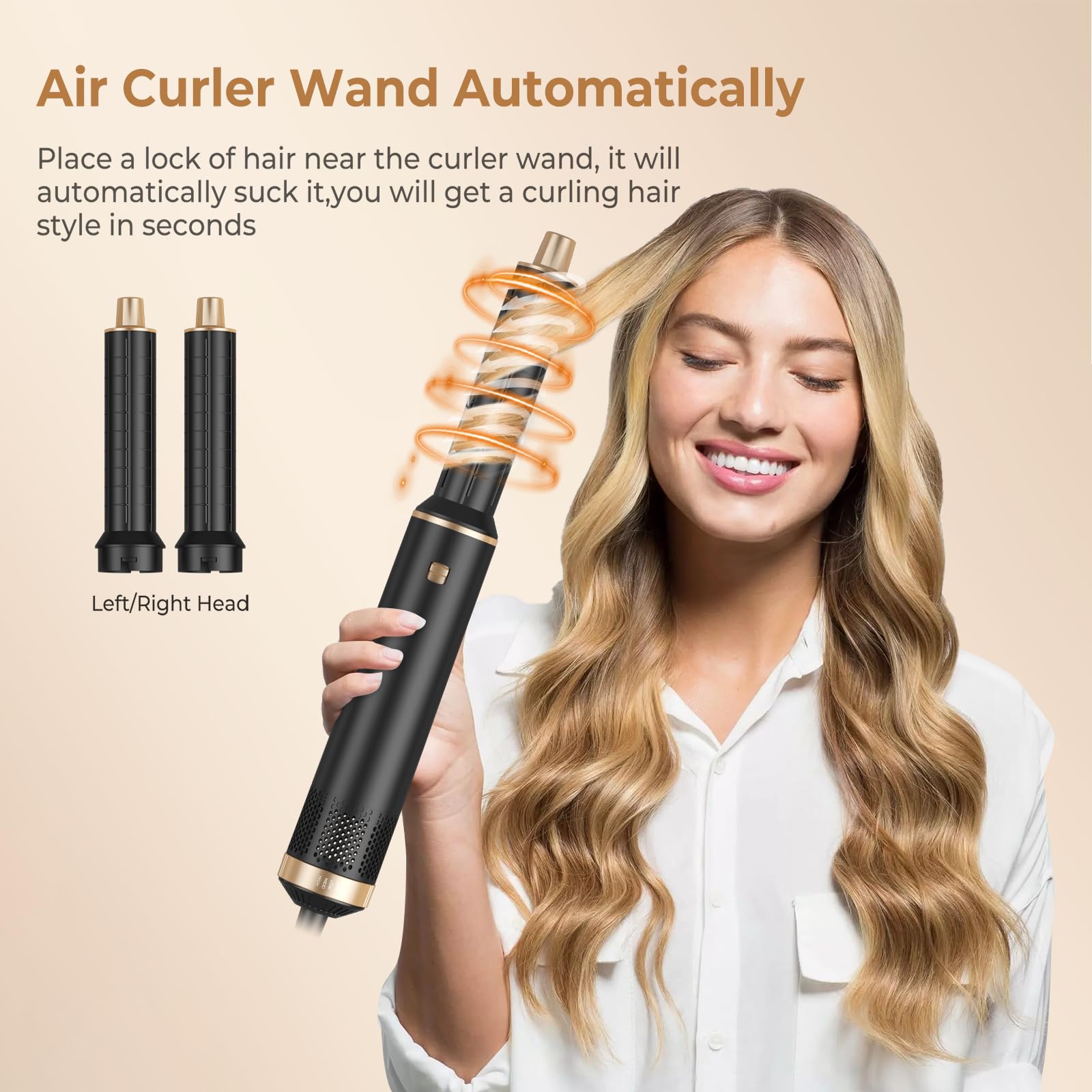 TryLater magnetic head 1.5 inch for curling and shaping.