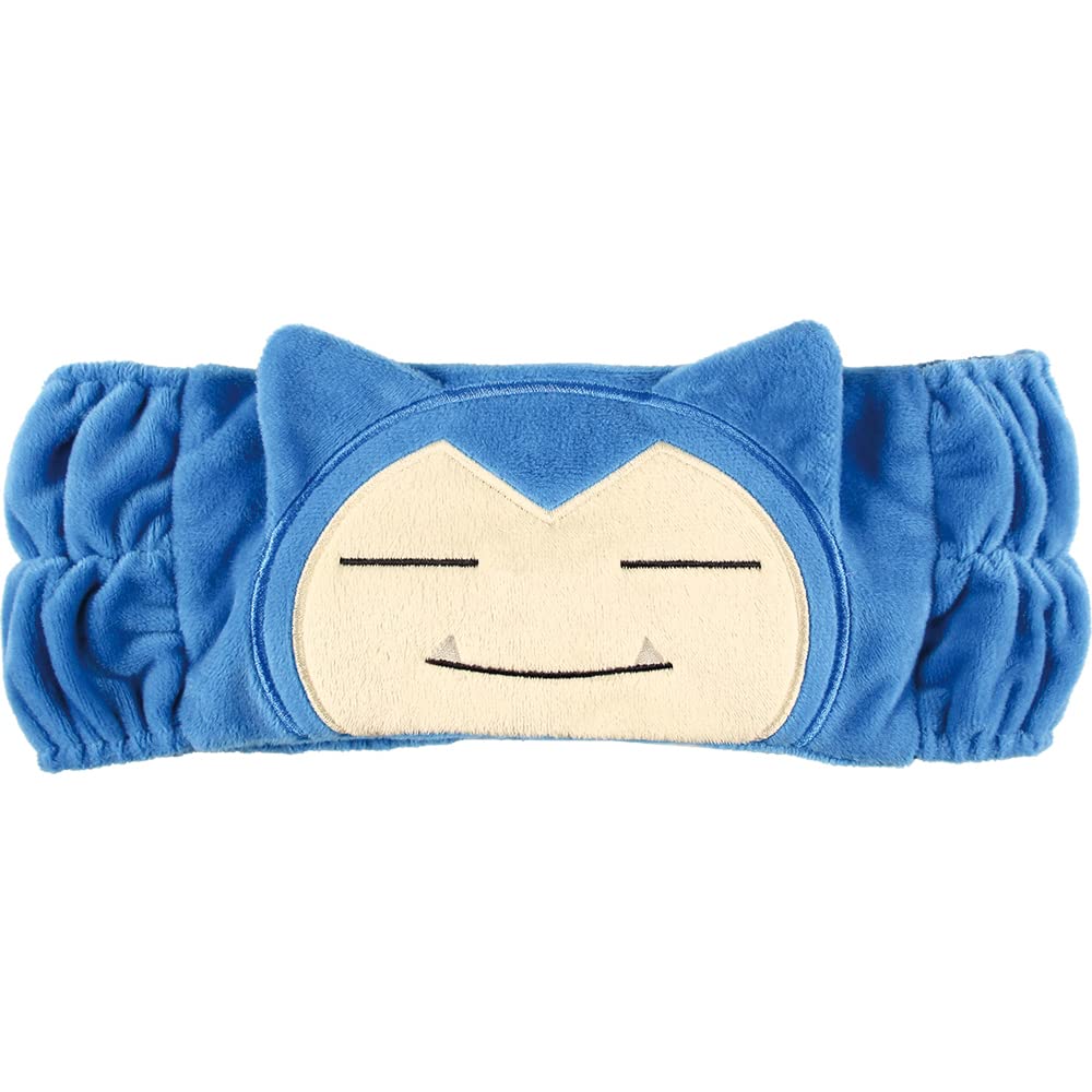 T's Factory Pokemon headband Snorlon front view for comfortable face washing