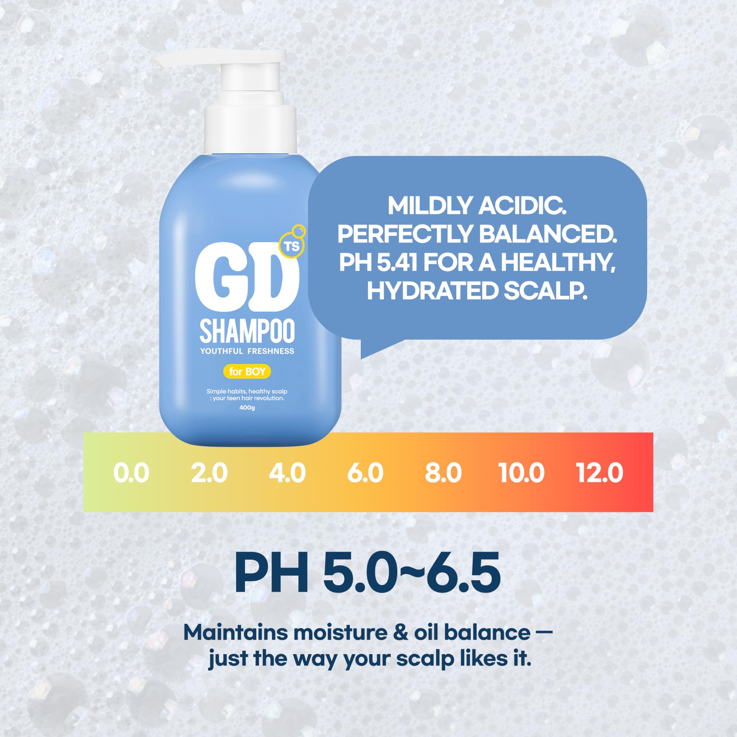 TS SHAMPOO sls-sles-free bottle blue reduces exposure to harsh cleansers.
