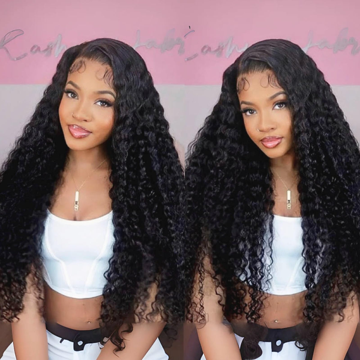Tsiyu 26-inch deep wave full lace wig with natural look and baby hairs for daily wear