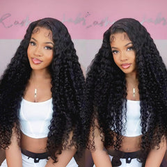 Tsiyu 26-inch deep wave full lace wig with natural look and baby hairs for daily wear