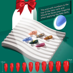 TsMADDTs 24-color almond nails for versatile shades and moods.