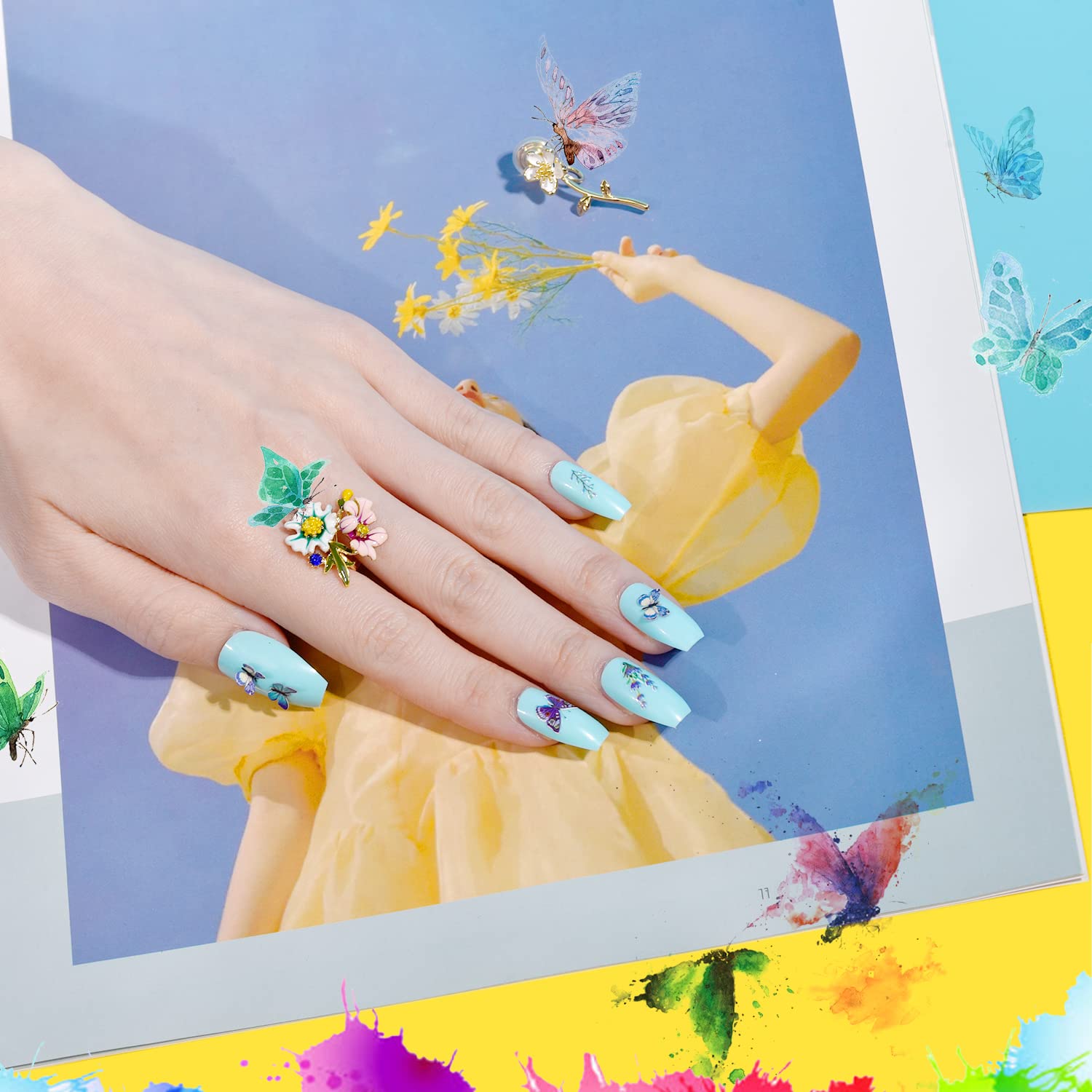TsMADDTs 12-color palette for versatile coffin nail styles.