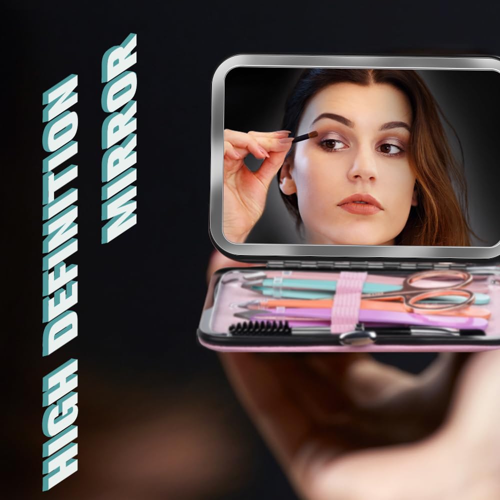 TsMADDTs double-side eyebrow brush to blend brows.