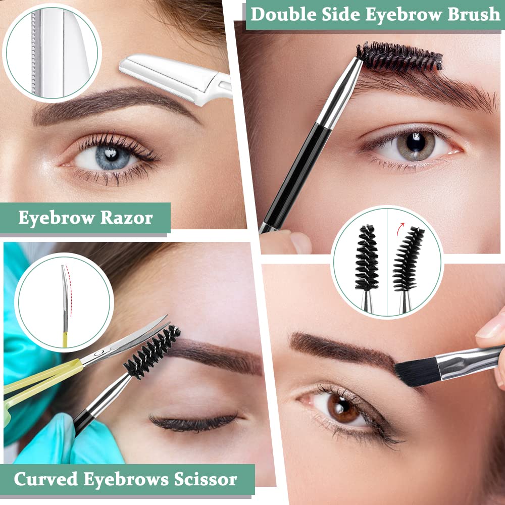 TsMADDTs double side eyebrow brush for blending and grooming