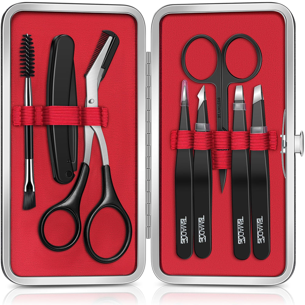 TsMADDTs eyebrow kit case showing compact storage for on-the-go grooming.