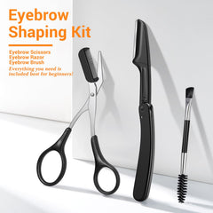 TsMADDTs eyebrow razor and brush for smooth grooming and lash separation.