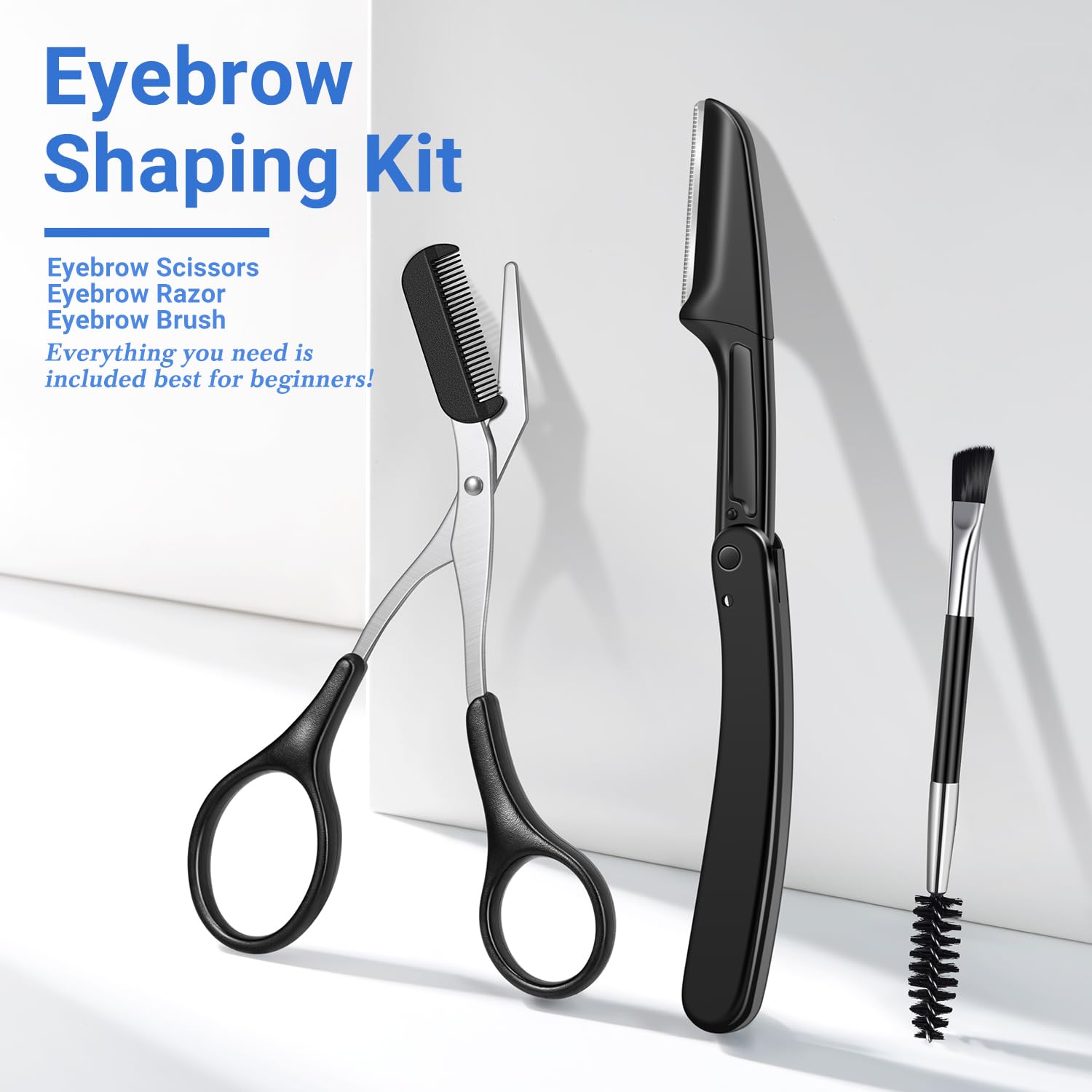 TsMADDTs eyebrow razor with protective net for smooth, skin-friendly shaping.