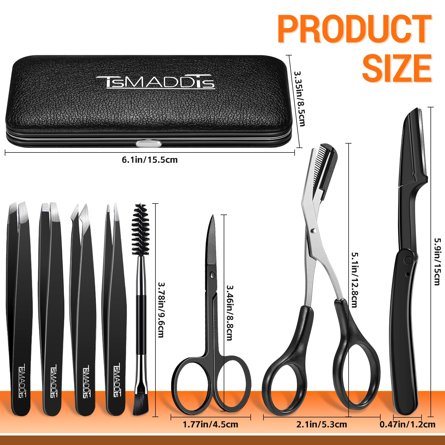 TsMADDTs eyebrow trimmer for quick, clean brow shaping on the go.