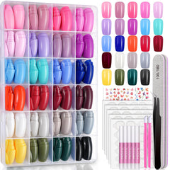 TsMADDTs press-on nails kit for quick at-home manicures.