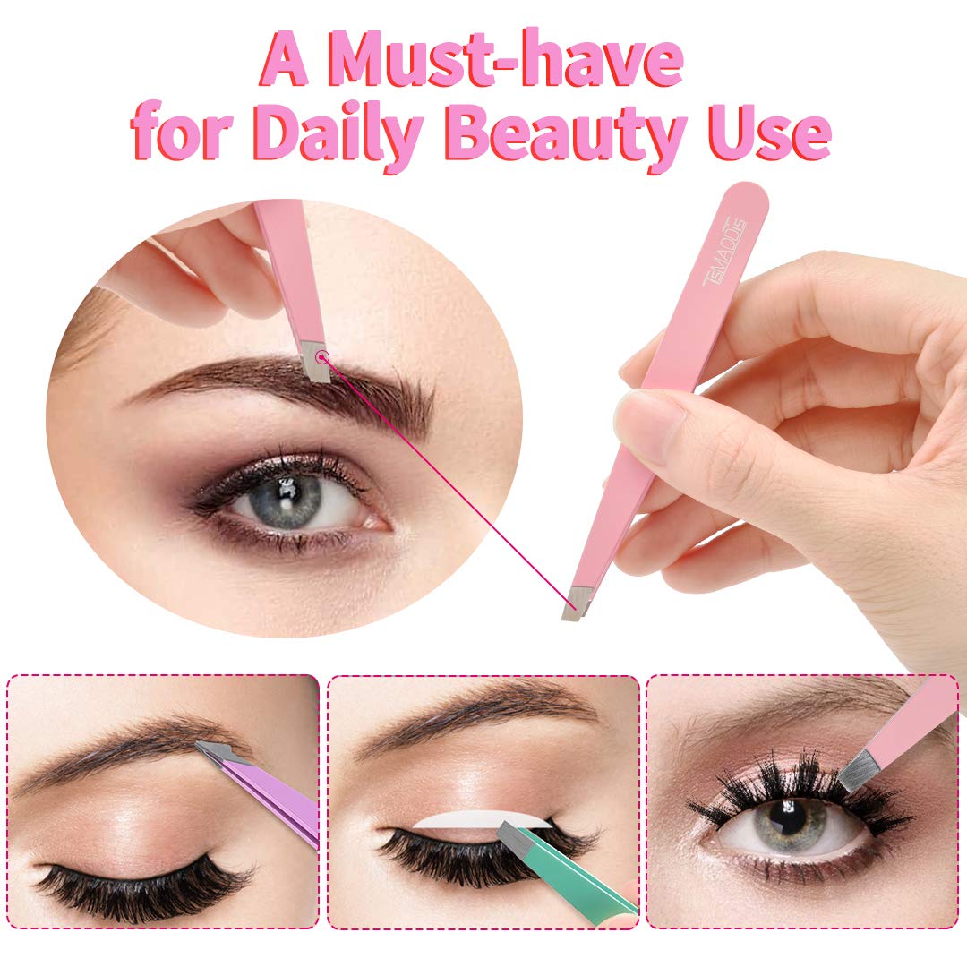 TsMADDTs precision stainless steel tweezers with aligned tips