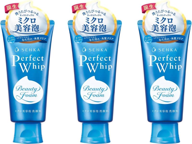 TSTADVANCE Senka Perfect Whip bottle, gentle cleanse for refreshed, hydrated skin.