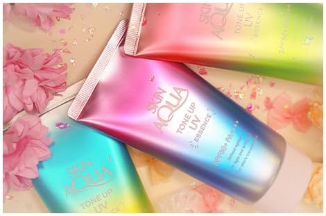 TSTADVANCE Skin Aqua swatch reveals latte beige tone up for subtle complexion enhancement.