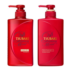 Tsubaki Moist Shampoo bottle offers deep hydration for dry, flat hair.
