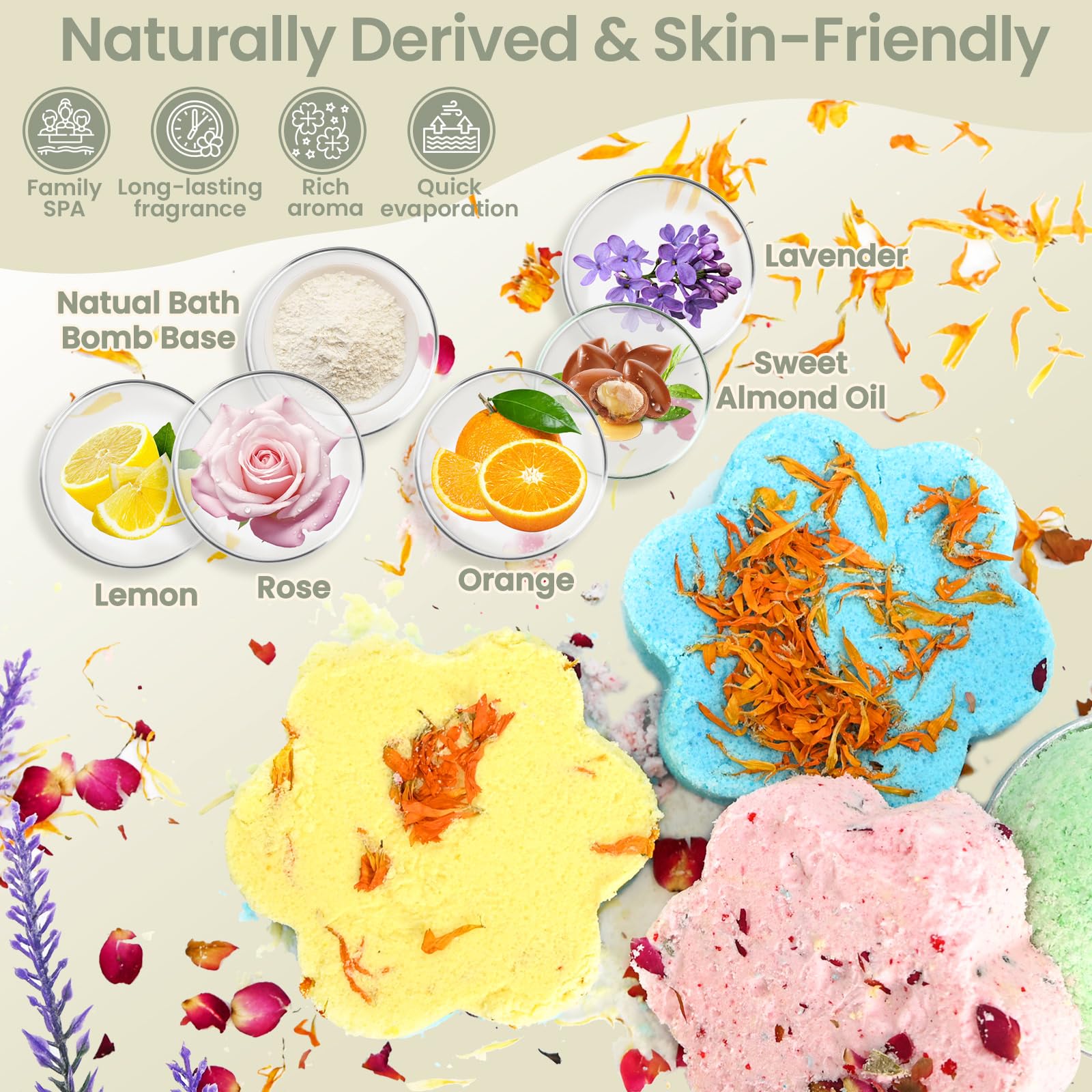 Round bath bomb mold from TSVATE for smooth releases