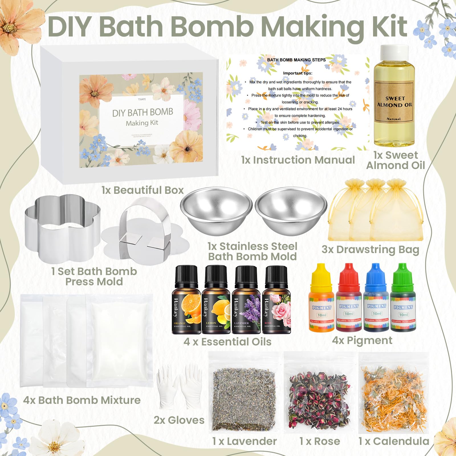 TSVATE bath bomb press shown for easy DIY fizz