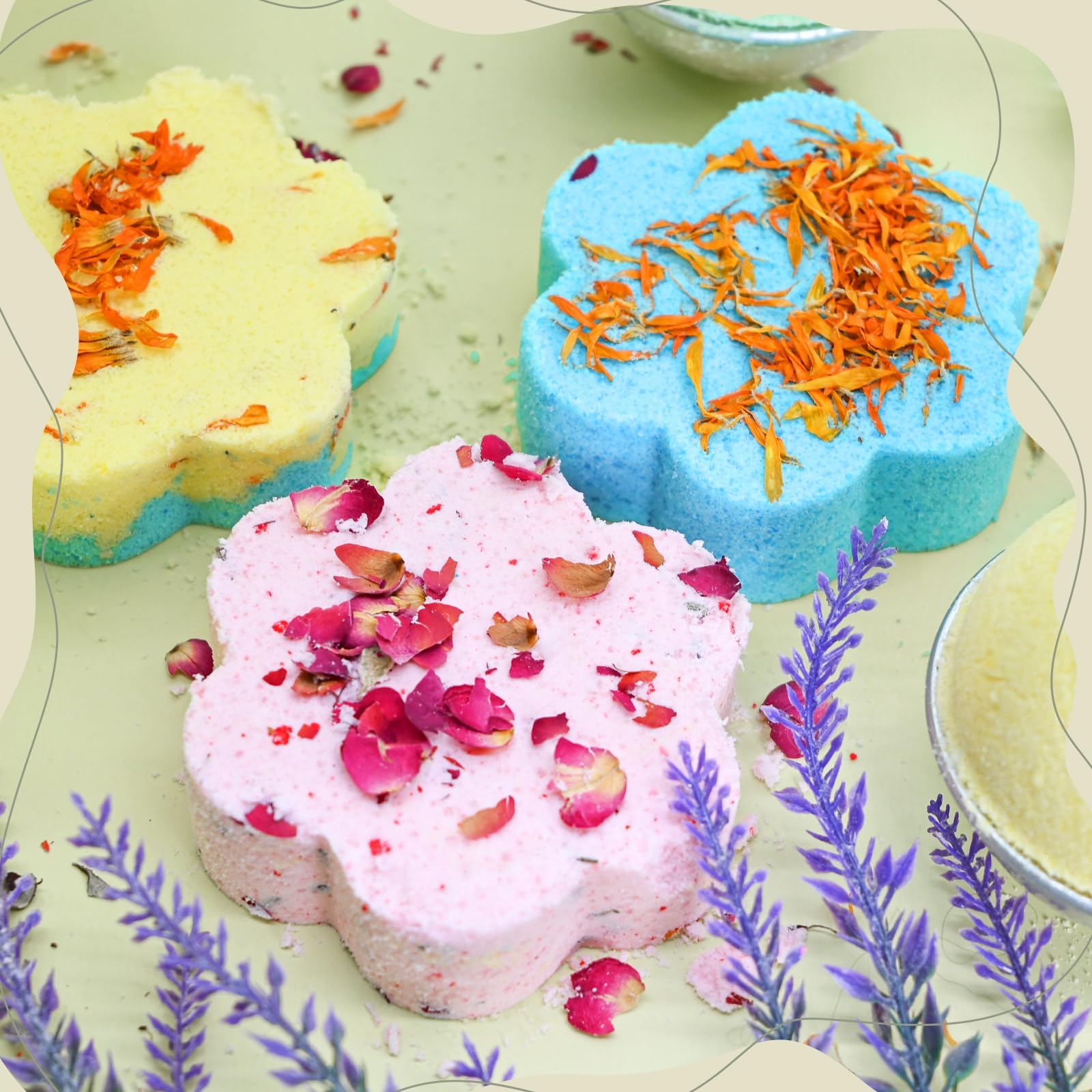 Dried flowers included in TSVATE kit for botanical texture
