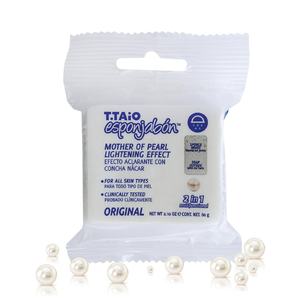 TTaio Esponjabon mini sponge creates a gentle lather for quick refreshment