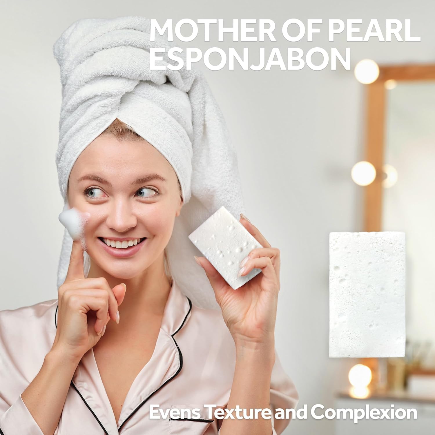 Skin-friendly Mother of Pearl formula supports refreshing daily cleanse