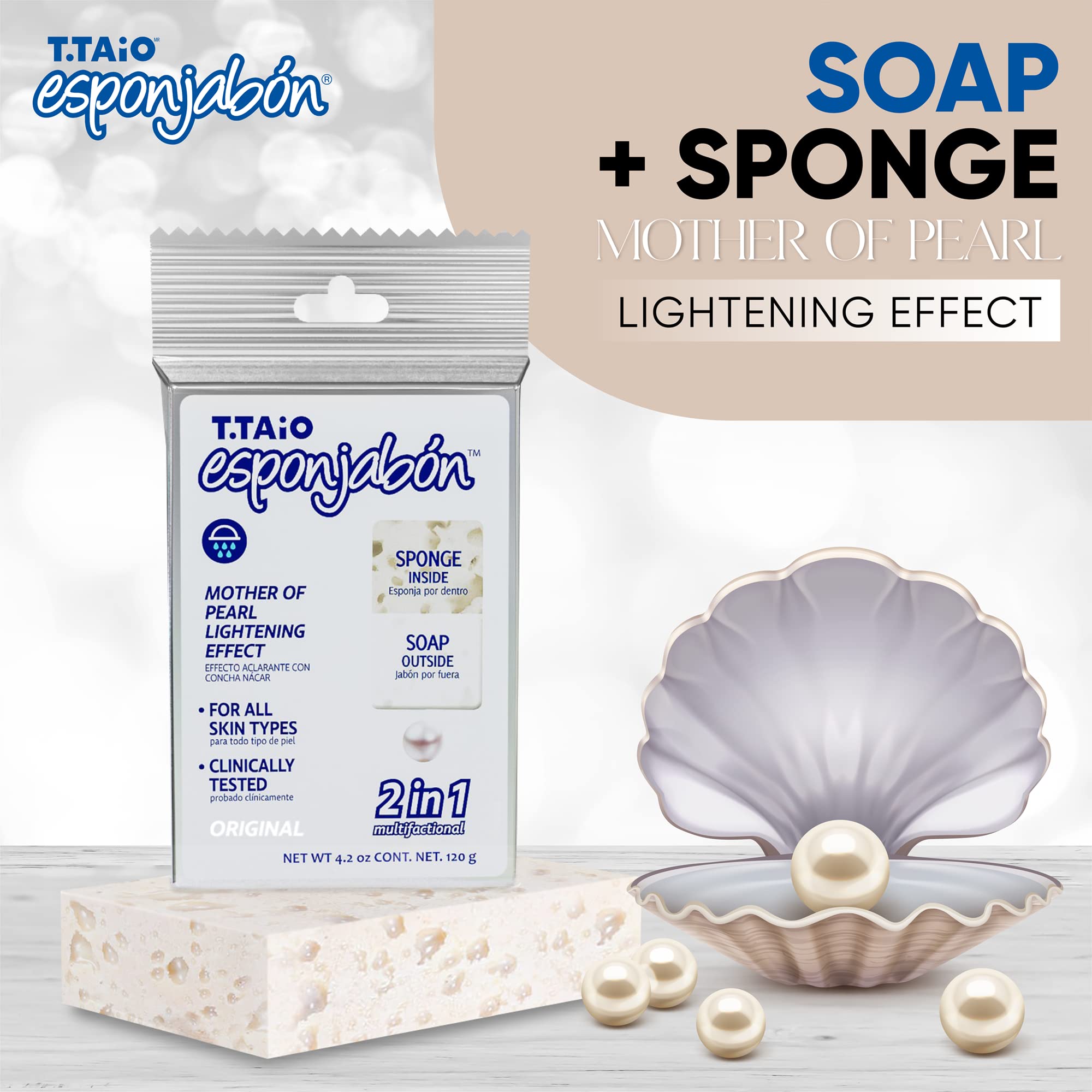 T.TAIO Mother of Pearl packaging emphasizes premium spa feel.