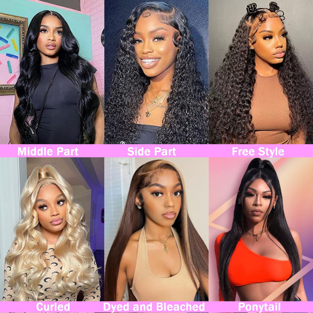 TTSMINS natural black 26-inch wig ready for styling