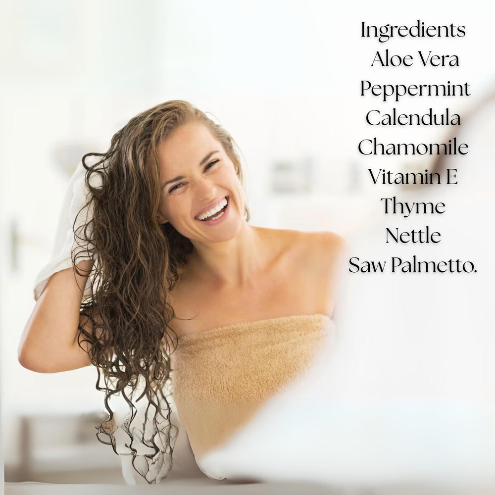 Tu Salud Plus Folicure Conditioner wet hair application demonstrates hydrating care.